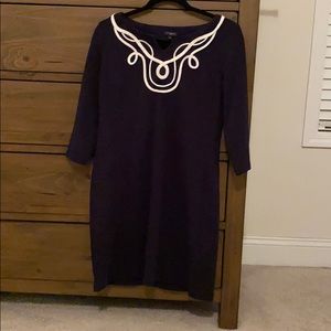 Talbots Petite Dress with White Piping